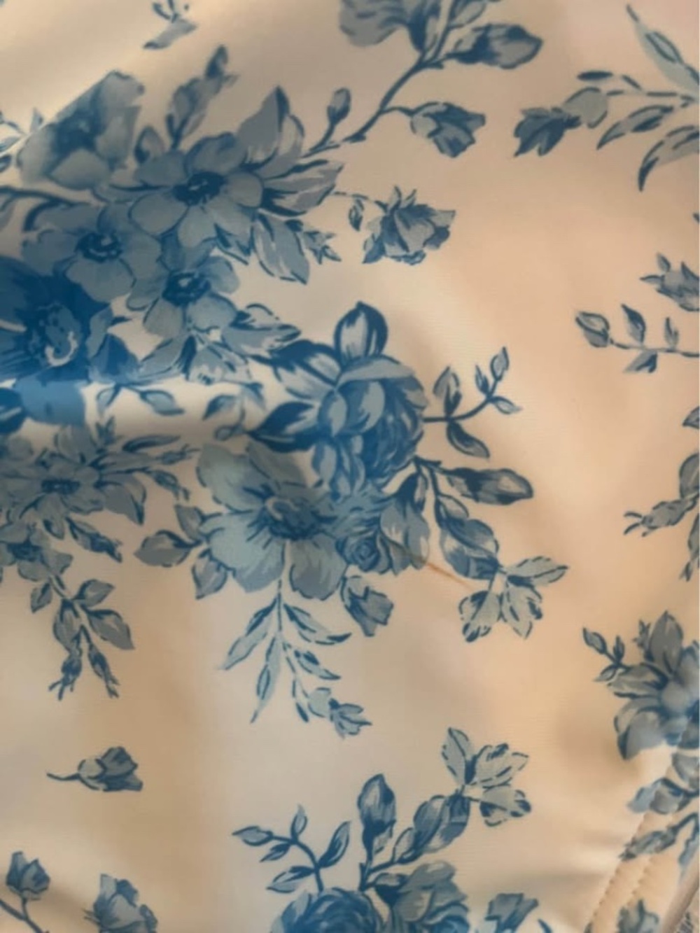 Wild Fable White and Blue Floral One Piece Swimsuit - Picture 7 of 8